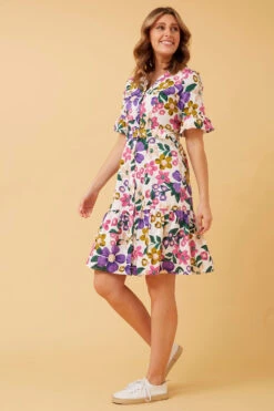 AVITA FLORAL BELTED DRESS -Female Clothing Store 34d9fda9e84332dccfcf350242ba63f4