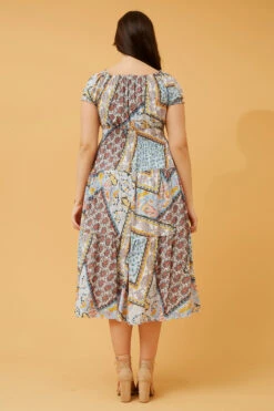 PERSIA PATCHWORK BOHO MIDI DRESS -Female Clothing Store 36a2166e5a910e8970c00b120b988b58