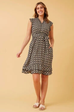 RAVINA ABSTRACT BOHO TEA DRESS -Female Clothing Store 3885eb9626ebfdf590e7ed18cf037ee5