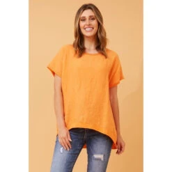 NERIDA LUREX LINEN TOP -Female Clothing Store 39b5d3c74cb1c90cb36e02d70d393218