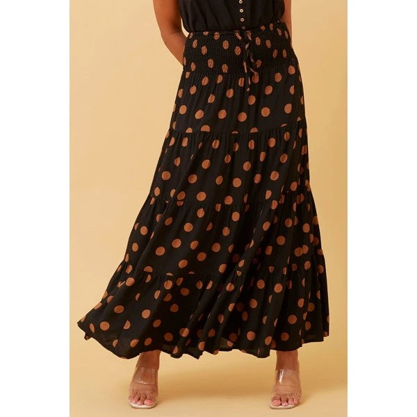 ZARA POLKA DOT MAXI SKIRT 8 ZARA POLKA DOT MAXI SKIRT - Image 8