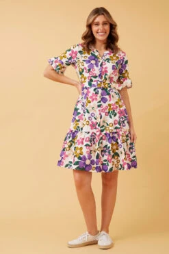AVITA FLORAL BELTED DRESS -Female Clothing Store 3d28d613106a9e4fd1dfb067e17039be