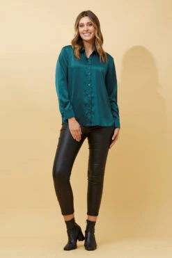 ALITA SATIN SHIRT -Female Clothing Store 3d4fb2ef7f5b2bcd4000270dc12365a9