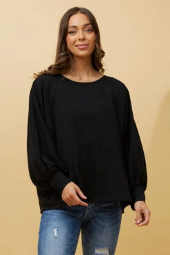 TEREZE OVERSIZED BATWING SLEEVE BLOUSE -Female Clothing Store 3d7730c2236398ba7723acb1b47e6601