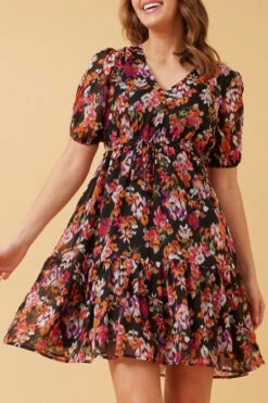 KIKI FLORAL TIERED SHORT DRESS -Female Clothing Store 3e02aa797283cb4ce965d41c86e62ccf