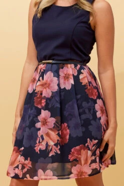ROXANA SLEEVELESS FLORAL SHORT DRESS -Female Clothing Store 3e7eac6f17d79ac14cb39e379e17957d