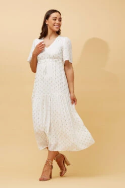 IVANA TEARDROP FOIL PRINT MAXI DRESS -Female Clothing Store 3eccd61130c1b6fed758e6d0cd792dc8