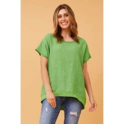 NERIDA LUREX LINEN TOP -Female Clothing Store 40cf7472e6b876f7238d9b9a2ab5d1b6