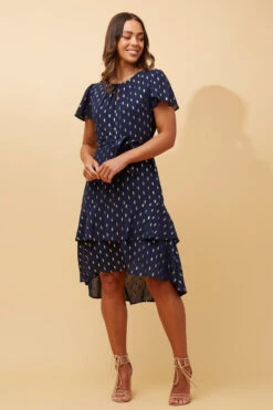 IZZY GOLD TEAR DROPMIDI DRESS -Female Clothing Store 4182cd4fcebee5449bb228ccb7c94098