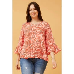 VASCO FLUTE SLEEVE BLOUSE -Female Clothing Store 42881b0d8f3ea20fdfcba9c146763d50