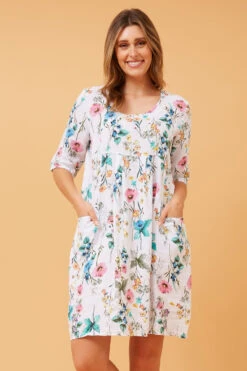 PISA FLORAL LINEN DRESS -Female Clothing Store 428cdcdafdf1eb28f8f37ec90a01176f