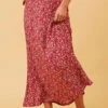 BETTY FLORAL BOHO MAXI SKIRT