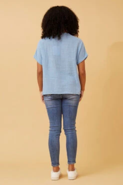 CONNIE EMBROIDERED FLORAL TOP -Female Clothing Store 43a32531f89a17db6720e020507ff6d8