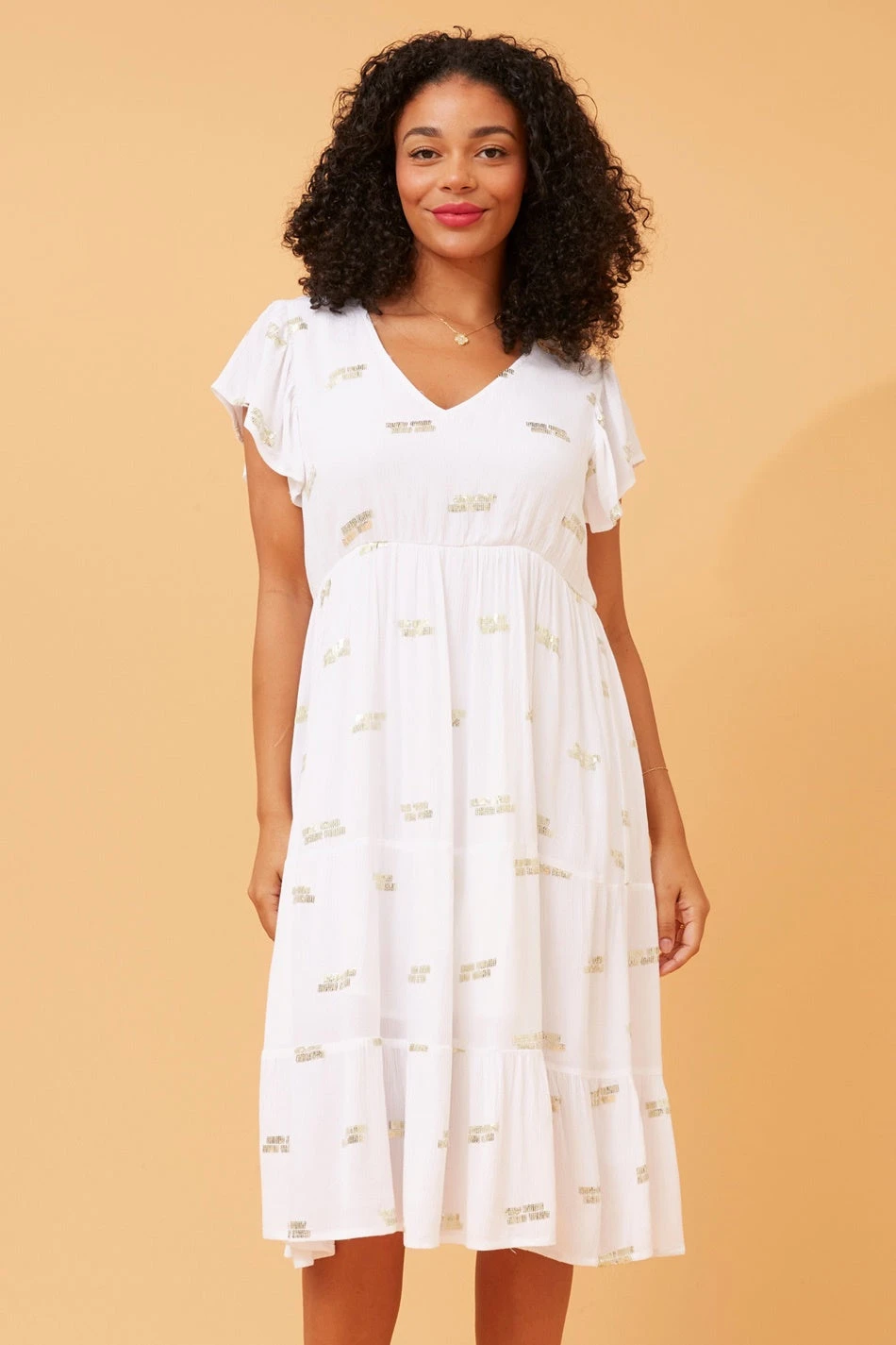 RANI SEQUIN DETAIL TIERED DRESS 9 RANI SEQUIN DETAIL TIERED DRESS - Image 9