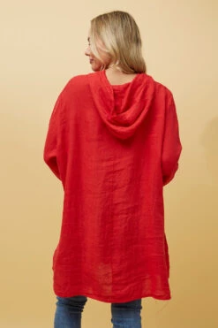 SILVAVA HOODED LINEN TUNIC TOP -Female Clothing Store 457d1c5f89c50d661678fa857db467e5