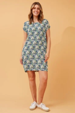 PAULA FLORAL PRINT SHIFT DRESS -Female Clothing Store 4740248d4dc8a66c29f20342108d4d2b
