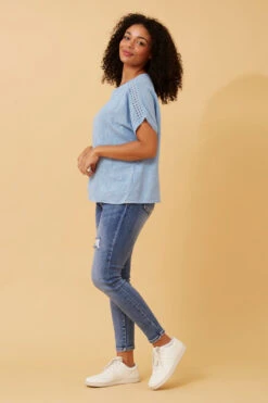 CONNIE EMBROIDERED FLORAL TOP -Female Clothing Store 4766ba7cc742867b3a55fa4d3c29d739