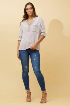 VELAR FOIL PRINT POCKET TOP -Female Clothing Store 4ade2c1d3bafda4d63cdbcb6138dd9ad