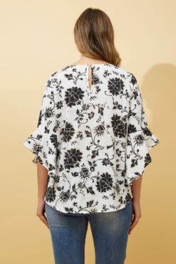 FOREVER NEW FLORAL FLUTE SLEEVE BLOUSE -Female Clothing Store 4c30ce0fa5ff628c42f445e4fd7bbe6e