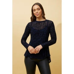 LUISA FLORAL FLOCKING TOP 15 LUISA FLORAL FLOCKING TOP -Female Clothing Store 4d89f7f749b79d7c415eac03c2dbf793