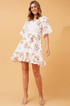 FLORAL LACE TEA DRESS -Female Clothing Store 4de2cdfad7fafe53aa6d8f473eb071e7