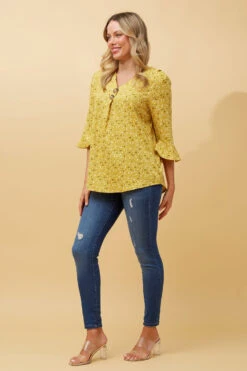RUE DITSY FLORAL BUTTON DETAIL TOP -Female Clothing Store 4f9d6f95d3a090c678dfa2ec6412887c