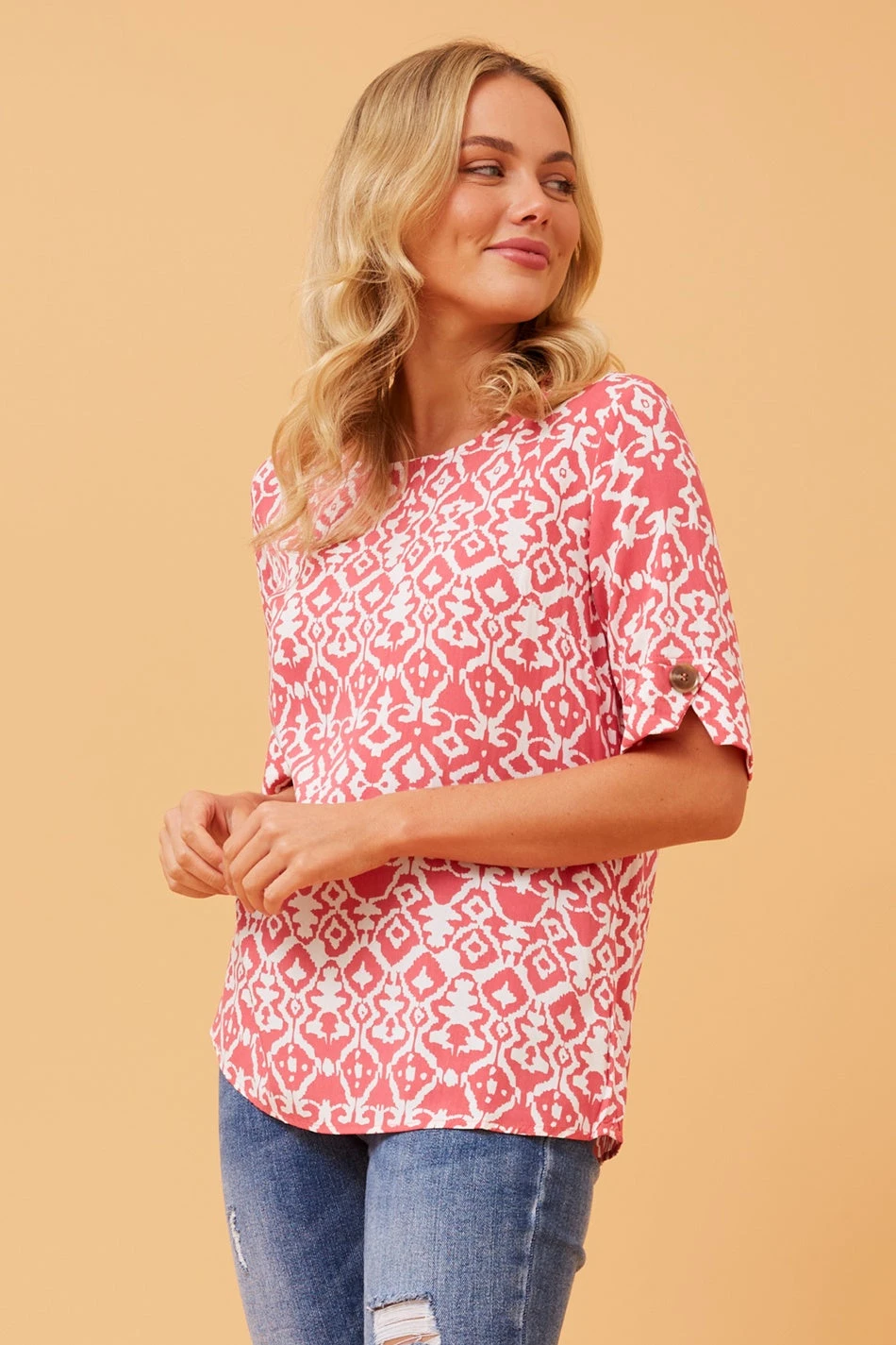 GAELIN ABSTRACT BOHO TOP 5 GAELIN ABSTRACT BOHO TOP - Image 5