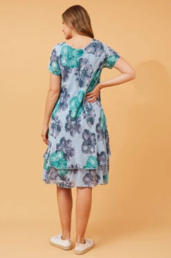 ELECTRA DOUBLE LAYER FLORAL DRESS -Female Clothing Store 5303ebd7632d7b725a8123651627202f