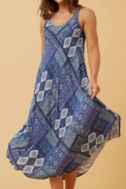 UMBRELLA PATCHWORK BOHO MIDI DRESS -Female Clothing Store 5393c193feaa964ffa808ac181d0acd6