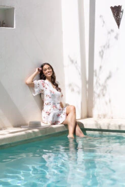 FLORAL LACE TEA DRESS