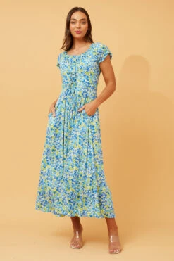 GODDESS FLORAL LACE UP MAXI DRESS -Female Clothing Store 57794d447717b615fffc21fcaa8e78c8