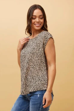 SHELLY LEOPARD SHELL TOP -Female Clothing Store 57a4d005f1a751ee915b81c7a5a1ee97