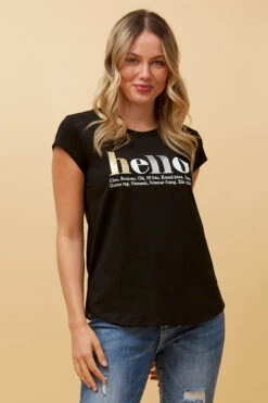 COCO HELLO TSHIRT -Female Clothing Store 58473adc4de5d8af7db1b1323678d0ff