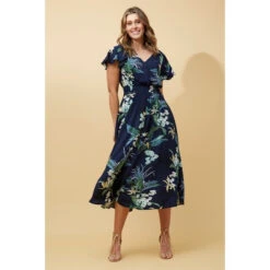 FLORIDA FLORAL MIDI DRESS 13 FLORIDA FLORAL MIDI DRESS -Female Clothing Store 58f9b296d50ac69c1d547b573de8f19c