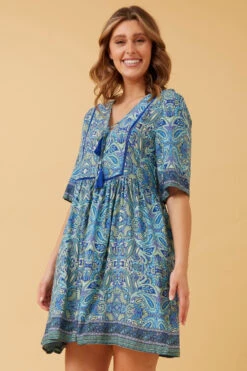 INDIANA PAISLEY BOHO SHORT DRESS -Female Clothing Store 59f159ac9da8de9fb784b89153d9e3c1