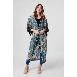 JUNGLE PRINT KIMONO DRESS -Female Clothing Store 5b717113a0c4b02adf0efaa4afc6f686