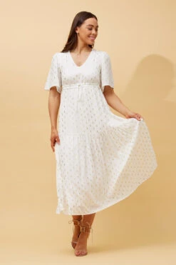 IVANA TEARDROP FOIL PRINT MAXI DRESS -Female Clothing Store 5c5d6805d12e50d866e659055a61f515