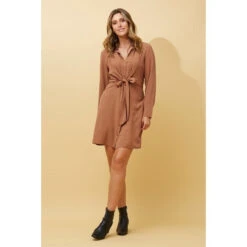 INESHA BOW FRONT SHIRT DRESS 27 INESHA BOW FRONT SHIRT DRESS -Female Clothing Store 5d4e74f5d13c0ac74679b9dfbd2efbe0