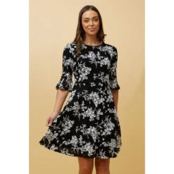 BLOOM FLORAL FRILL SLEEVE SHORT DRESS -Female Clothing Store 5e5c1c4bebee3f94c2a461d1f39a7a6b