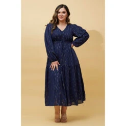 CRYSTELLE GOLD FOIL PRINT MAXI DRESS -Female Clothing Store 6037eae800172c0a6127e938672c64d3