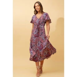 LISDON PATCHWORK TIERED MIDI DRESS 15 LISDON PATCHWORK TIERED MIDI DRESS -Female Clothing Store 6069d877f9e619810b6d248e1c1e36d3