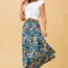DORIAN ABSTRACT PRINT MAXI SKIRT