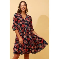 ARRAN ABSTRACT BOHO BABYDOLL DRESS -Female Clothing Store 64d47d1474fe09858567c75f4dce8333