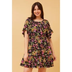 GRETA FLORAL SHORT DRESS -Female Clothing Store 64f9504a4ec941e6def19d98f7d74435