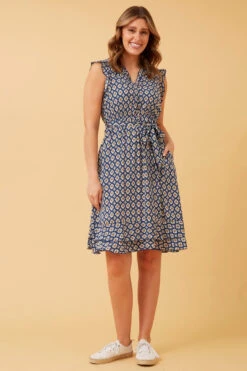 RAVINA ABSTRACT BOHO TEA DRESS -Female Clothing Store 65656711fecc2f33e2e065427a1aab6a