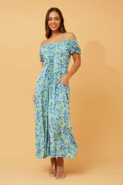 GODDESS FLORAL LACE UP MAXI DRESS -Female Clothing Store 656c64466e10dfa79140ef187d7b5d53