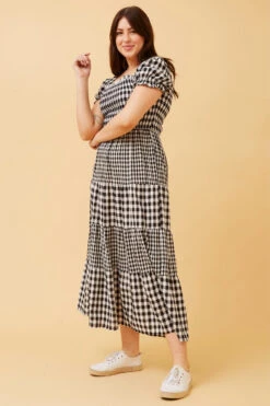 ASHTON GINGHAM TIERED MAXI DRESS -Female Clothing Store 65cbe0880a784c745633e721ea058fb0