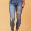 BERNICE DISTRESSED SKINNY JEANS