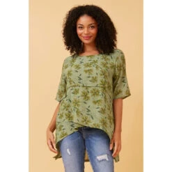 RUTH DOUBLE LAYER FLORAL TOP -Female Clothing Store 66568e66747e440712510c25dd421de8