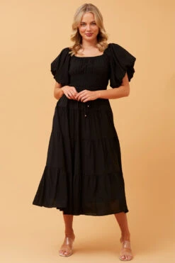 ODELIA TIERED MIDI DRESS -Female Clothing Store 67f63f9c5fbc0573fb226668af40d3c0